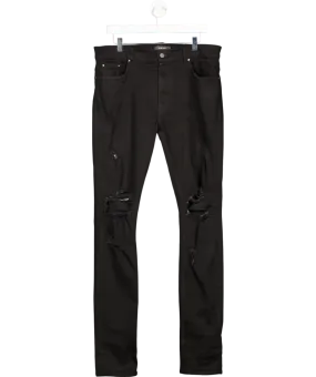 Amiri Black Ripped-detailing Skinny Jeans W36