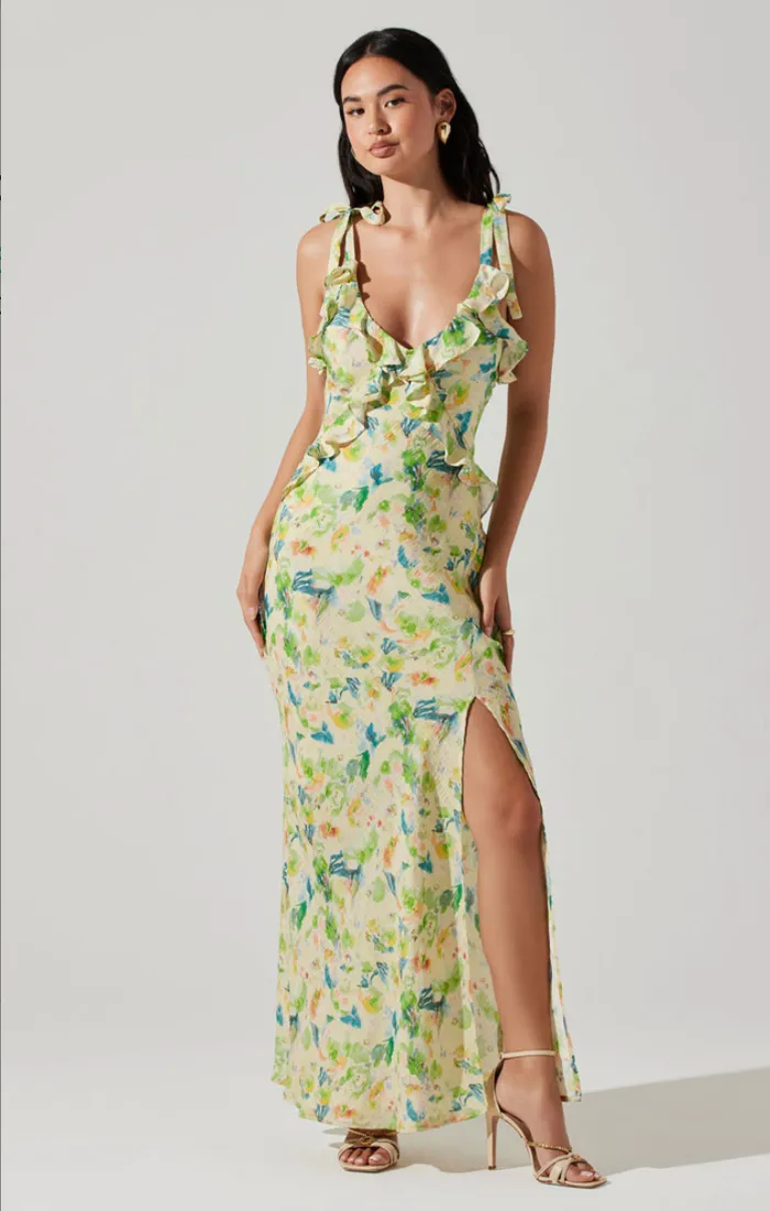 ASTR THE LABEL Sorbae Floral Maxi Dress