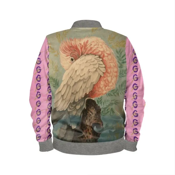 Bomber Jacket - "Pink Cockatoo"