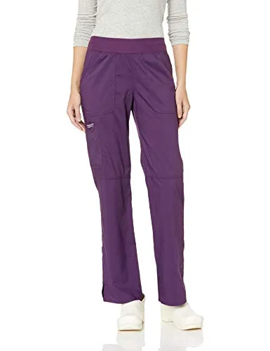 Cherokee WW110 Women's Mid Rise Straight Leg Pull-on Pant