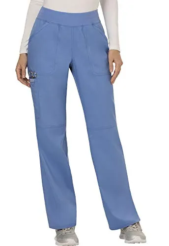 Cherokee WW110 Women's Mid Rise Straight Leg Pull-on Pant