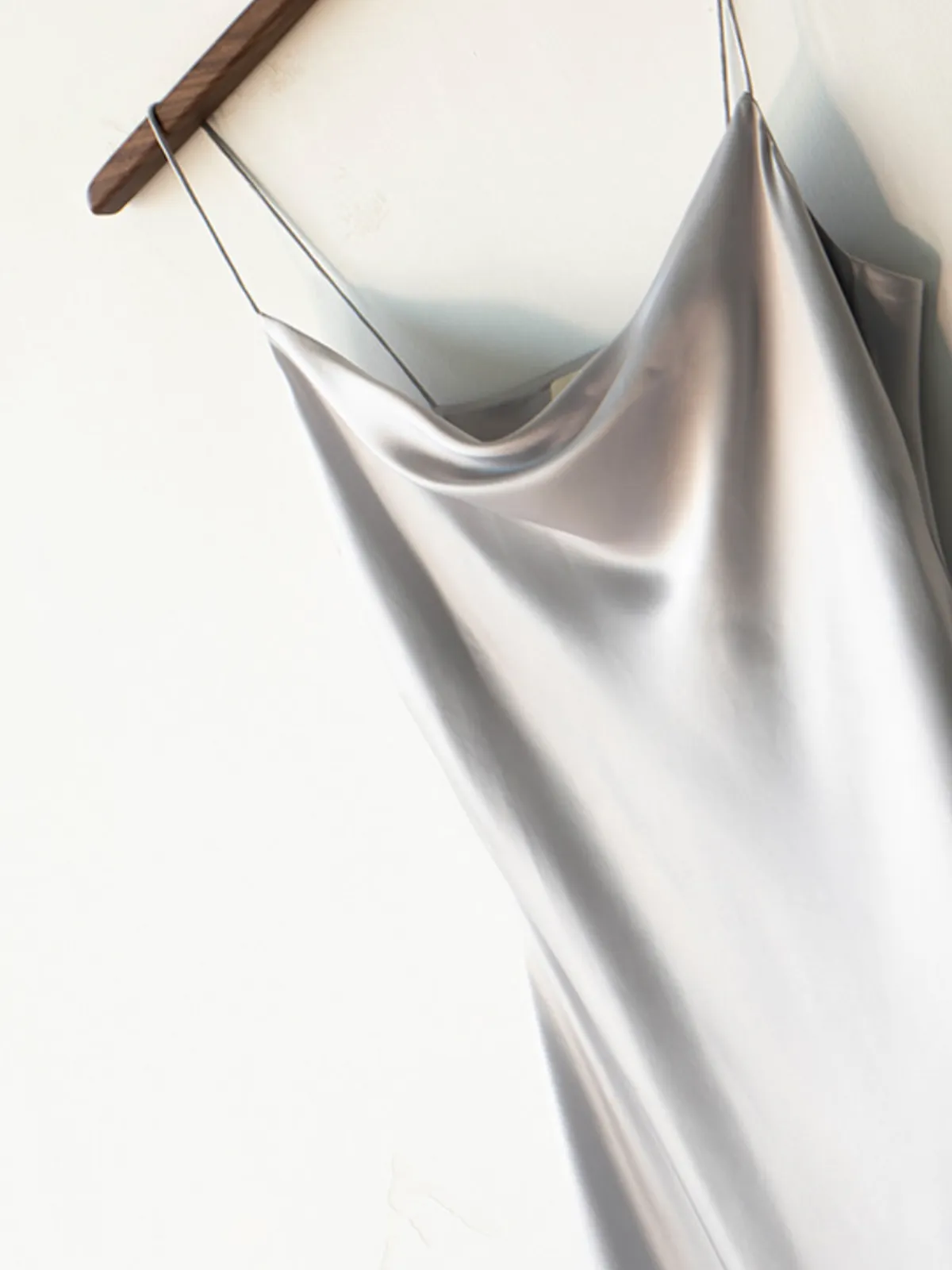 Cowl Neck Satin Slip Dresses