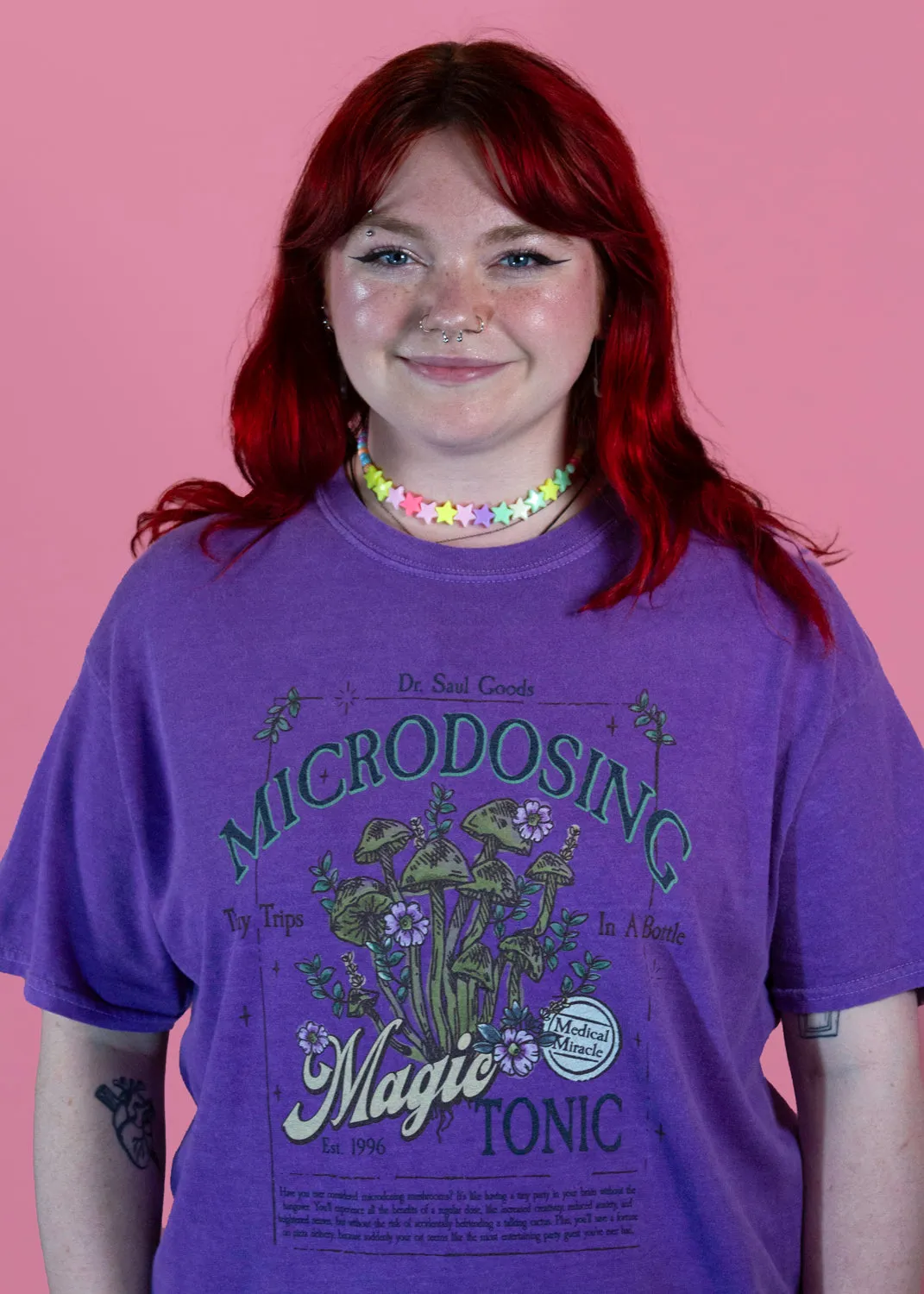 Daisy Street - Violet 'Microdosing' Mushroom Tee