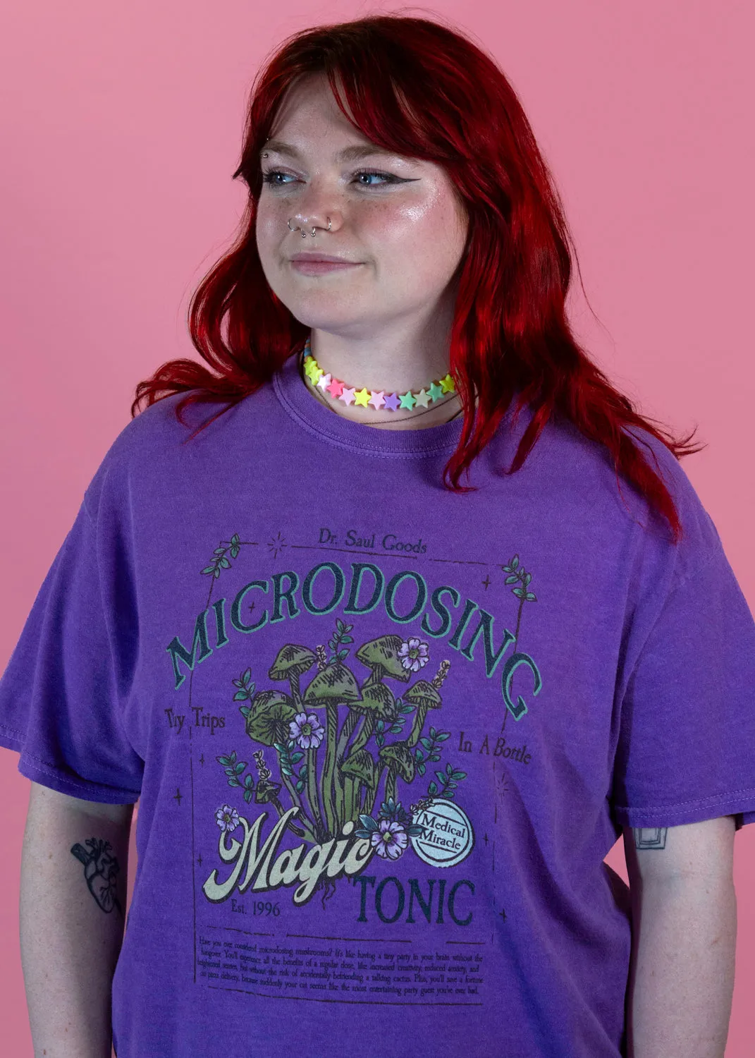 Daisy Street - Violet 'Microdosing' Mushroom Tee