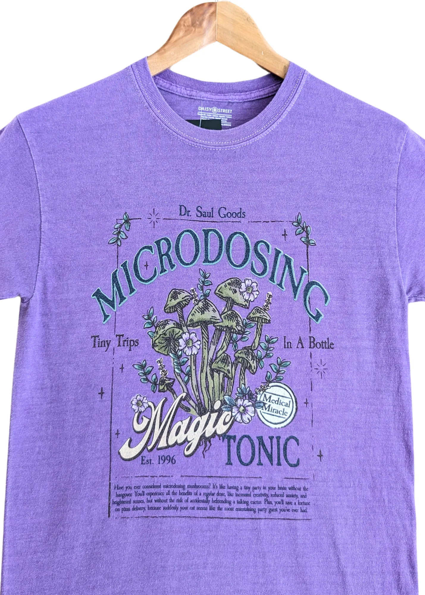 Daisy Street - Violet 'Microdosing' Mushroom Tee