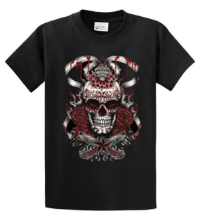 Demonized Sugar Skull Printed Tee Shirt