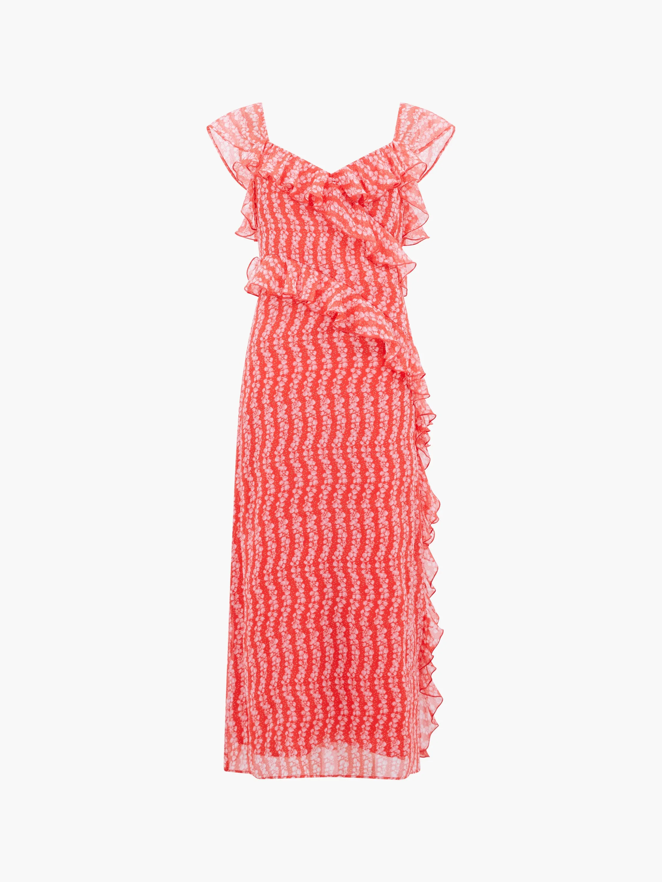 Frances Crinkle Ruffle Dress