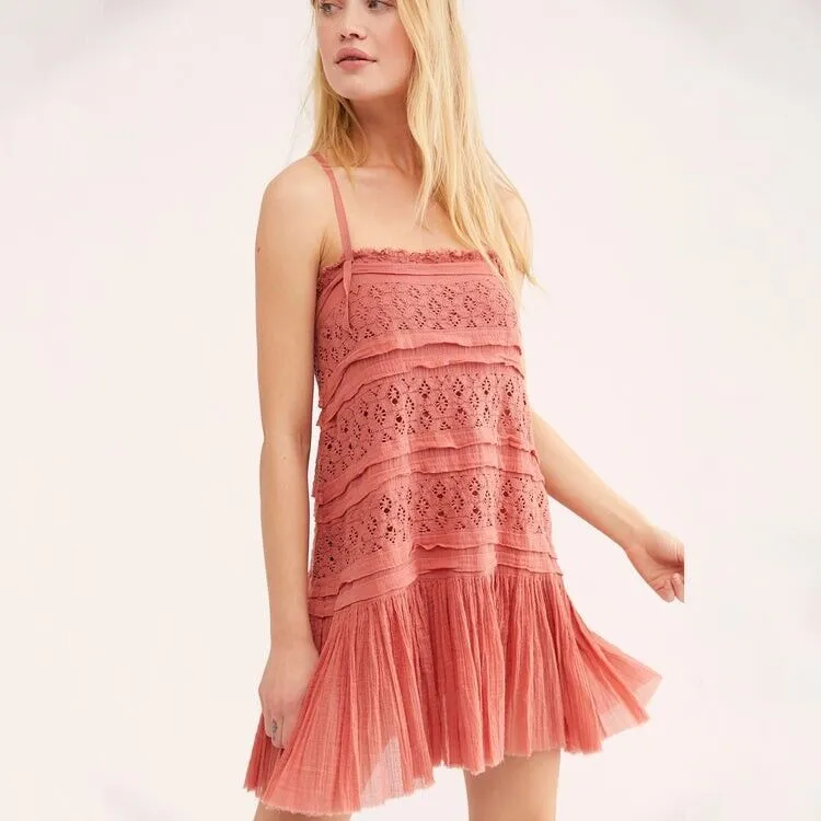 Free People Shailee Slip Copper Rose