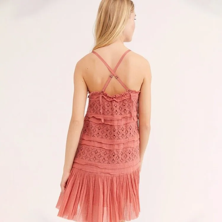 Free People Shailee Slip Copper Rose