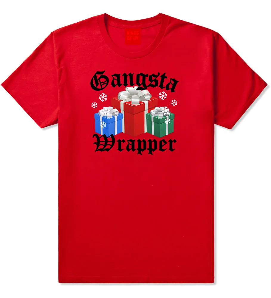 Gangsta Wrapper Christmas Gift Funny Mens T-Shirt