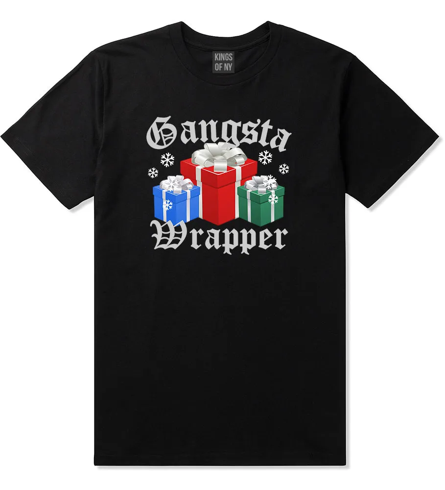 Gangsta Wrapper Christmas Gift Funny Mens T-Shirt