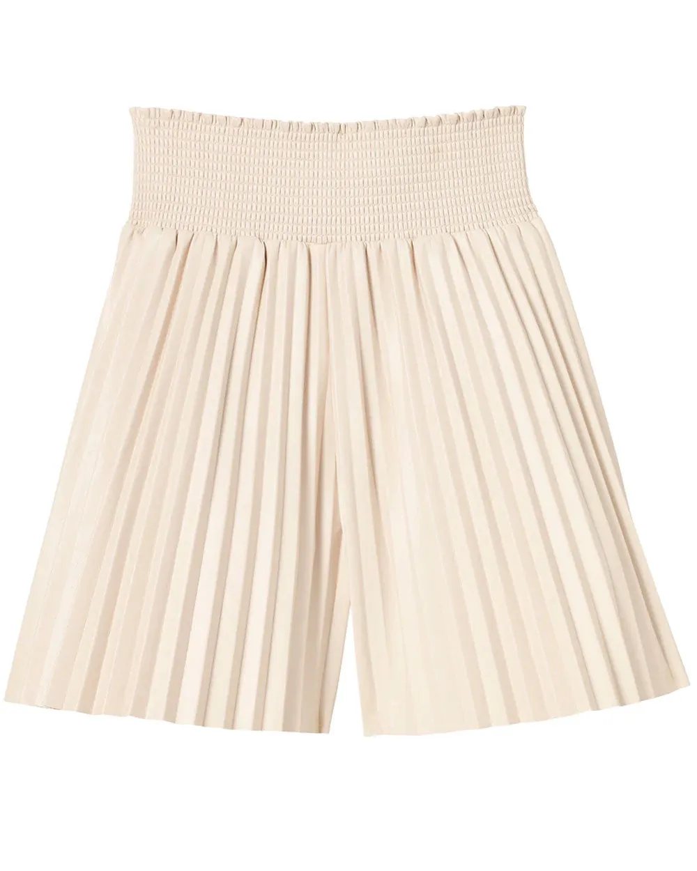 Glace Vegan Leather Pleated Bondi Short