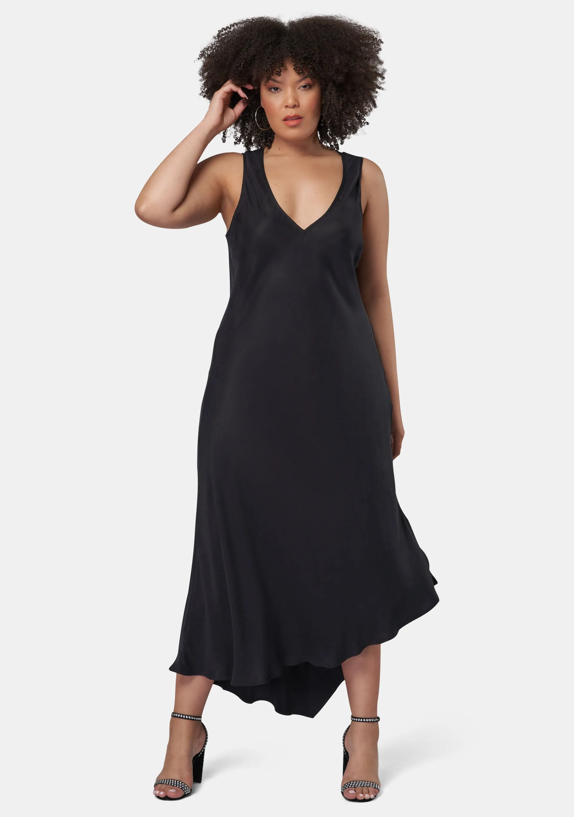 Hell & Back Asymmetric Midi Dress