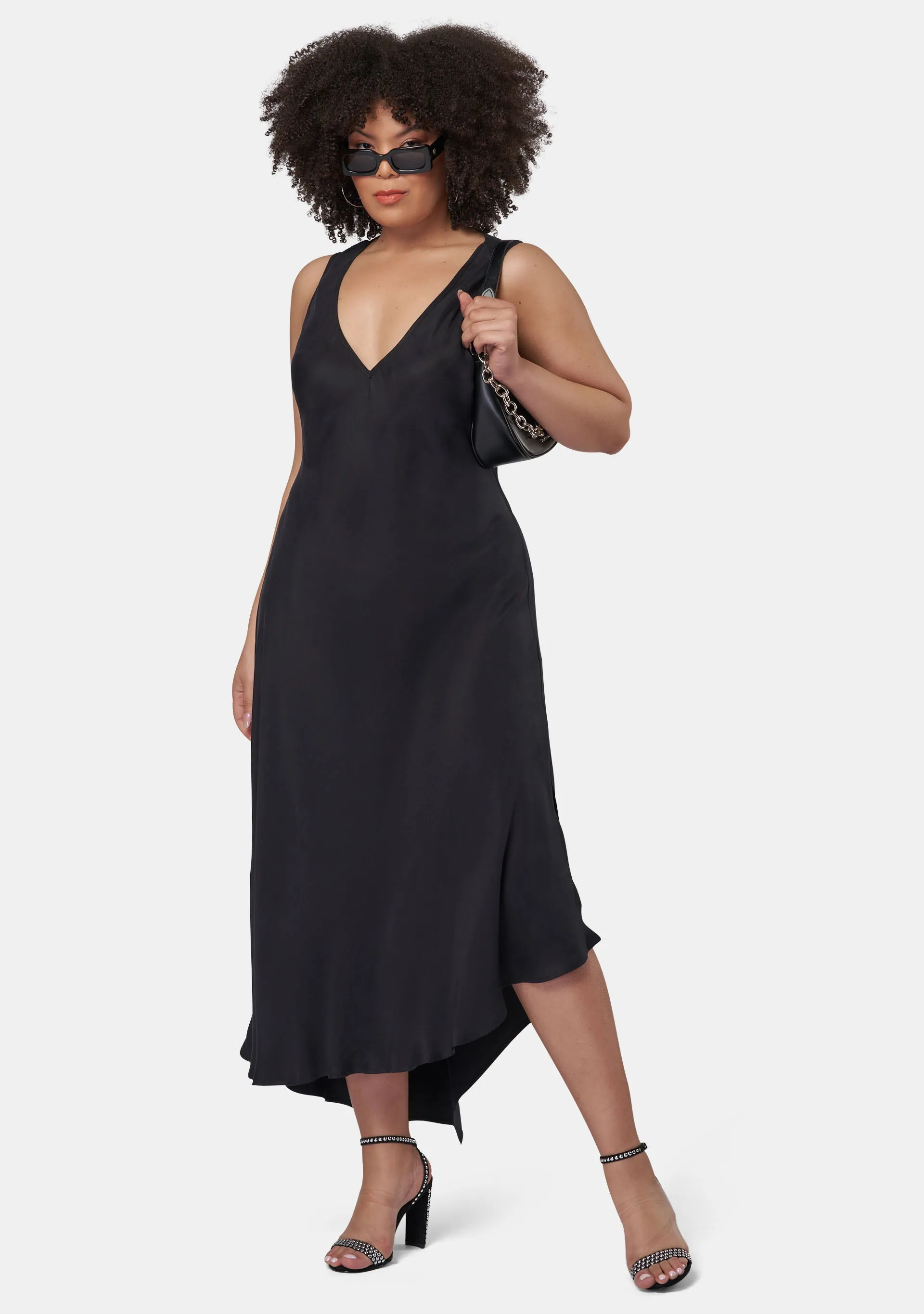 Hell & Back Asymmetric Midi Dress