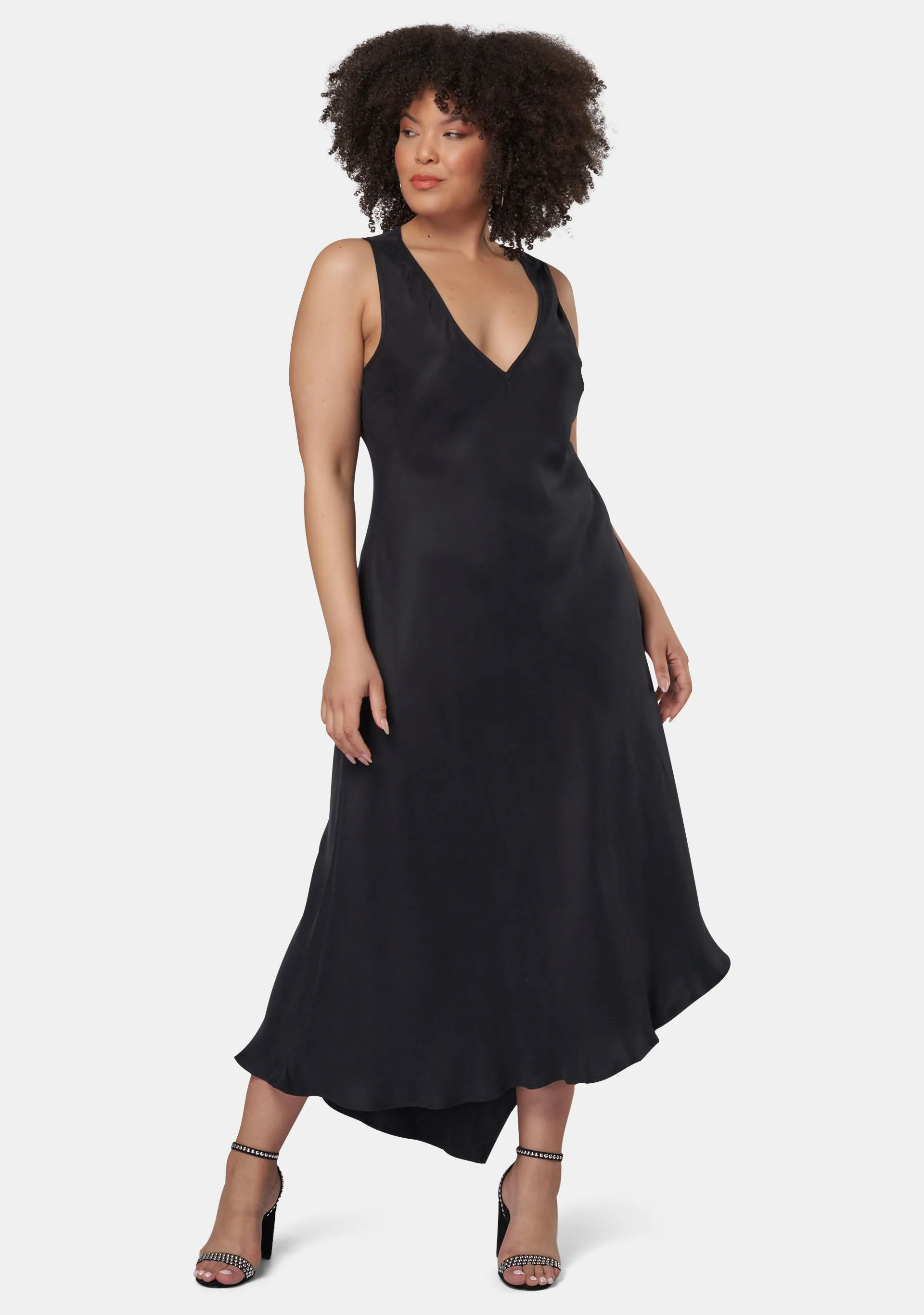 Hell & Back Asymmetric Midi Dress