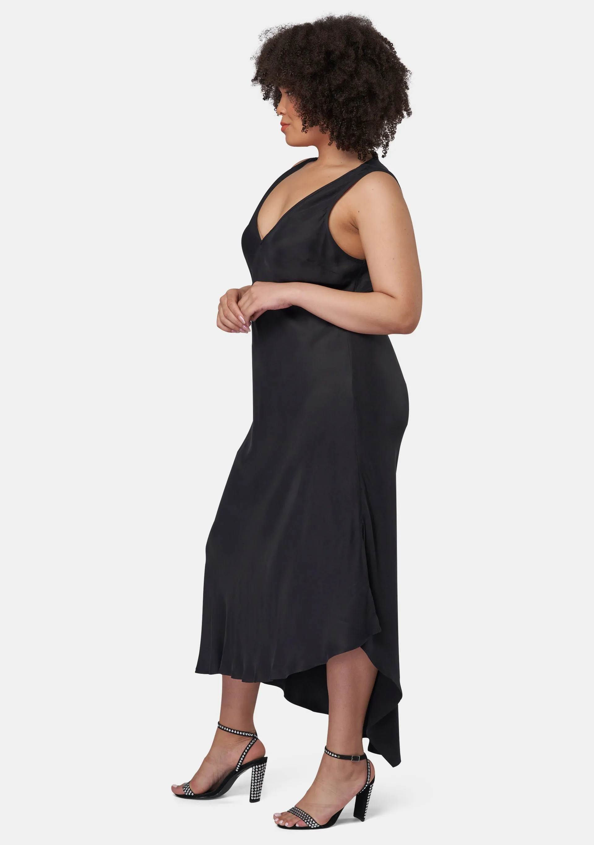 Hell & Back Asymmetric Midi Dress