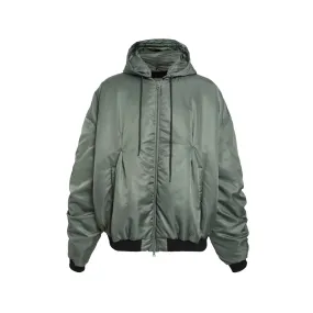 Helmet Detail Hooded Bomber