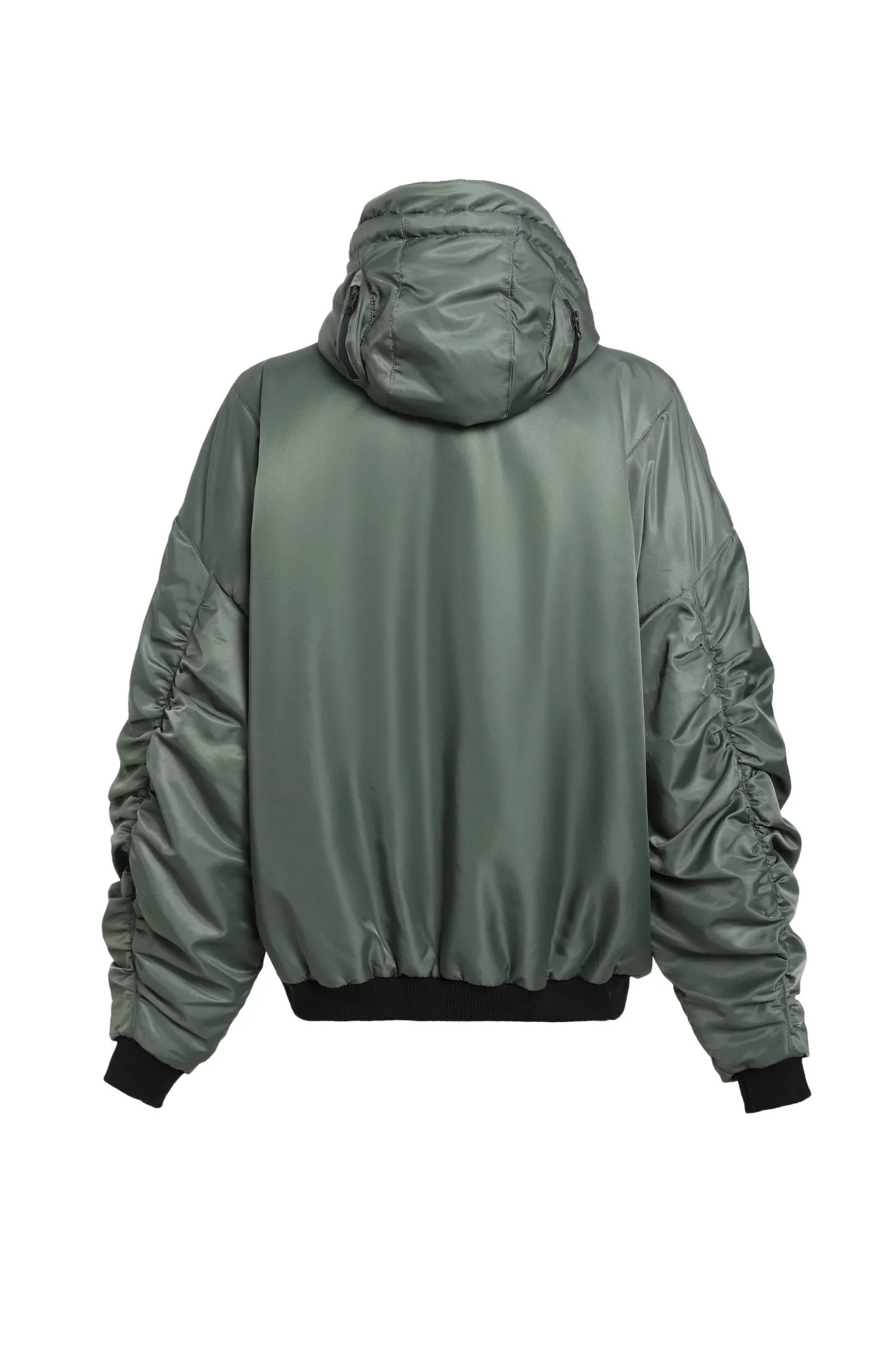 Helmet Detail Hooded Bomber