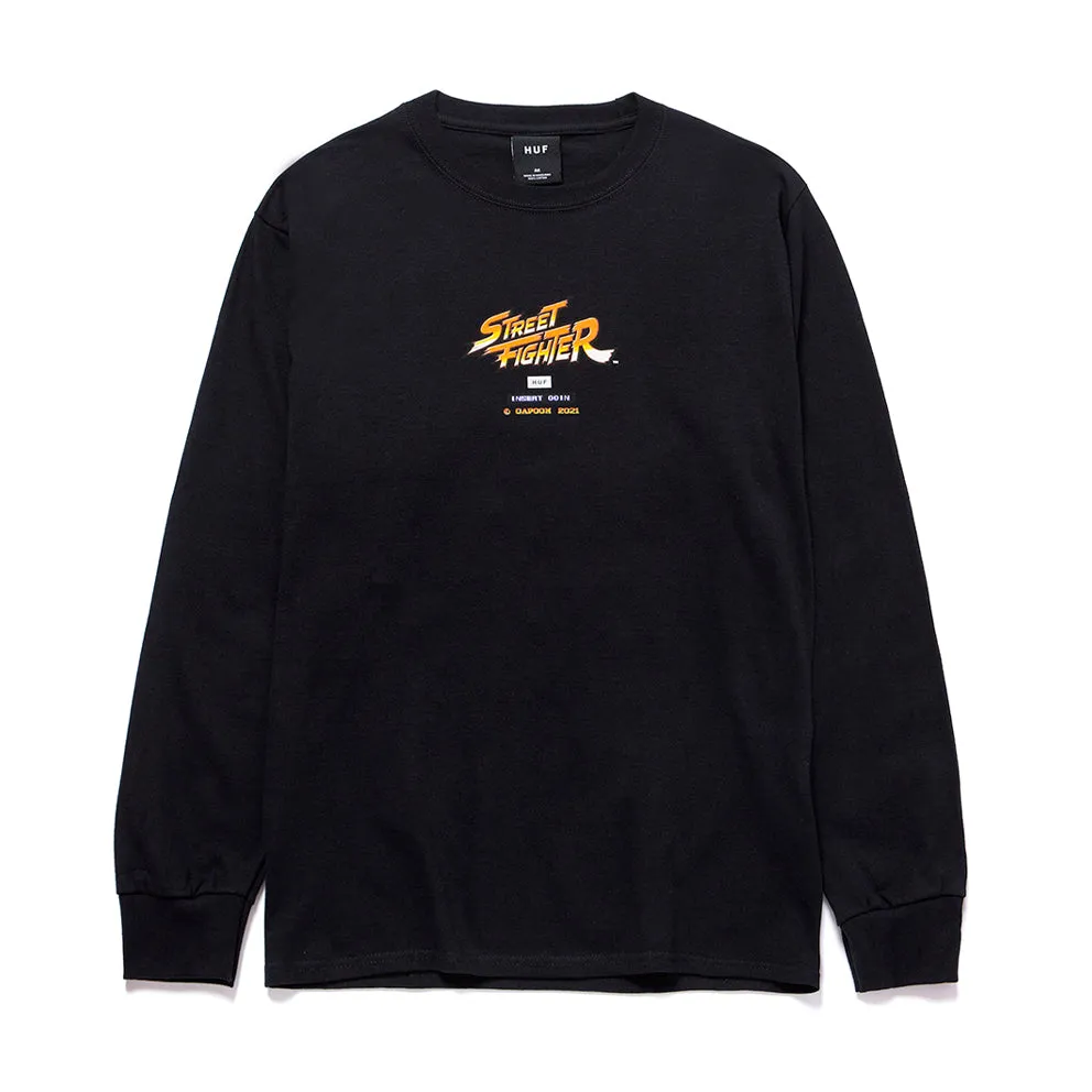 HUF ENDING L/S TEE // BLACK