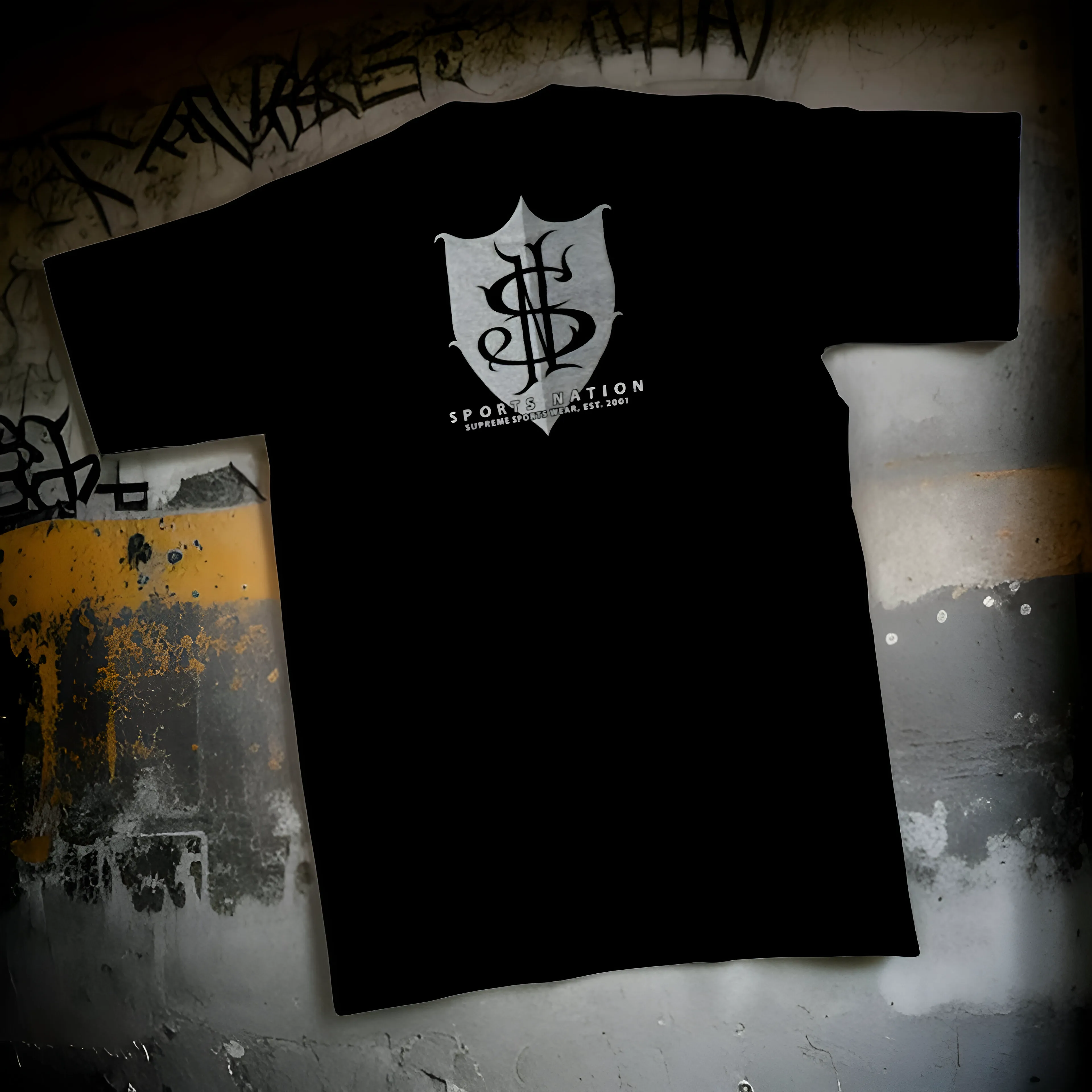 *<SC>* (BLACK) ~NATION 4 LIFE~ HEAVY COTTON JUMBO PRINT TEES