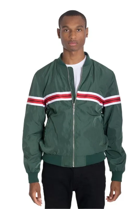 Luxury Woven Taped Bomber Jackets