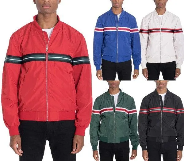 Luxury Woven Taped Bomber Jackets