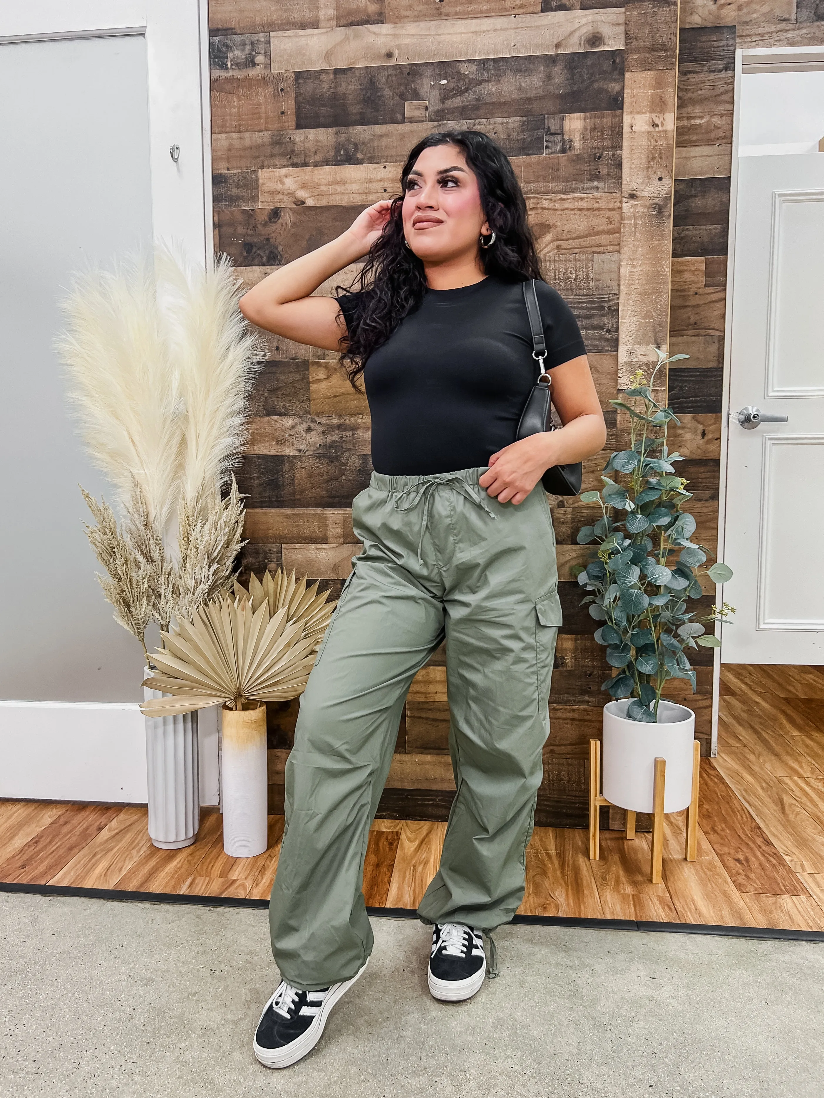 Madison Tie Waist Cargo Pants