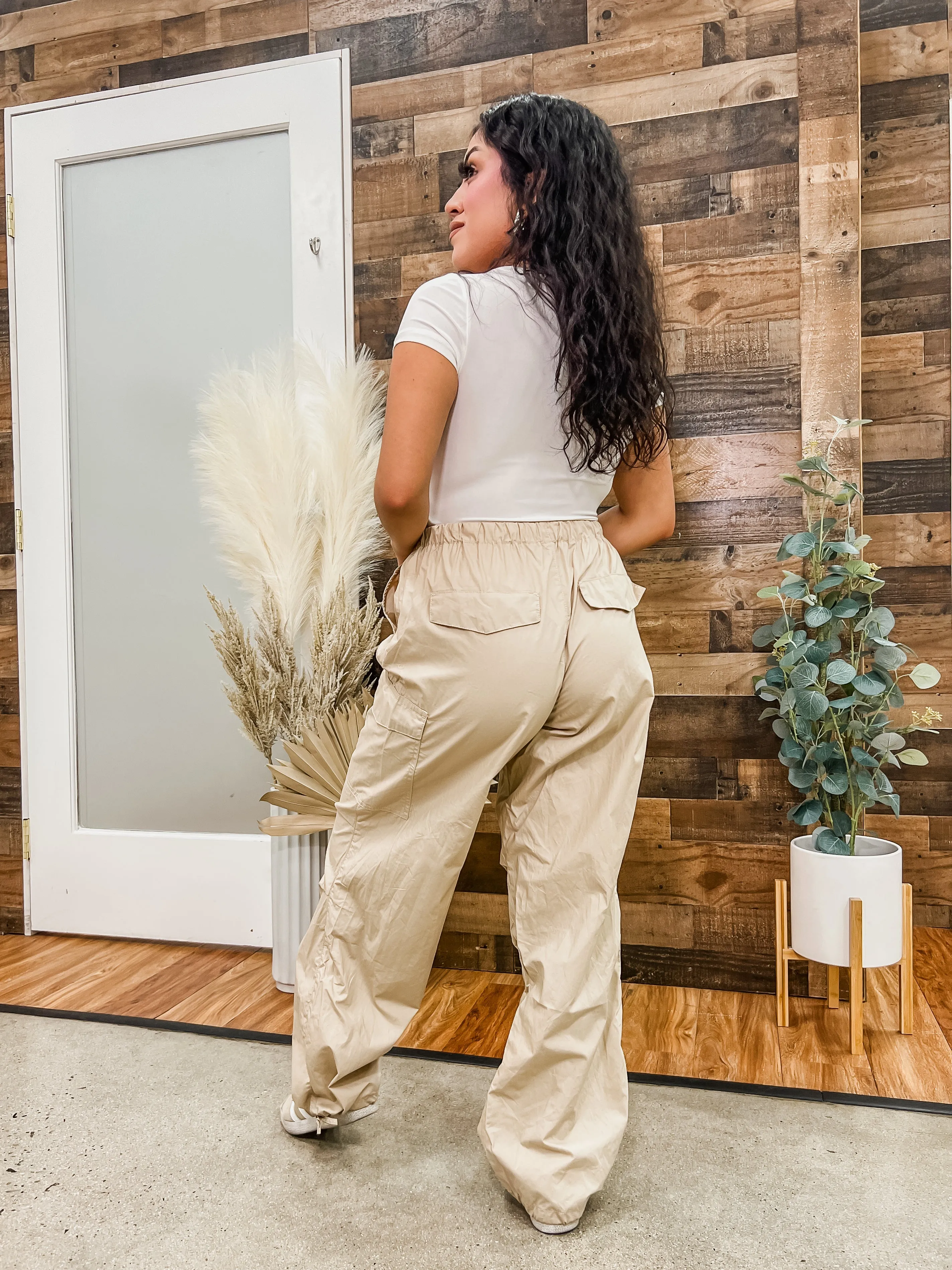 Madison Tie Waist Cargo Pants