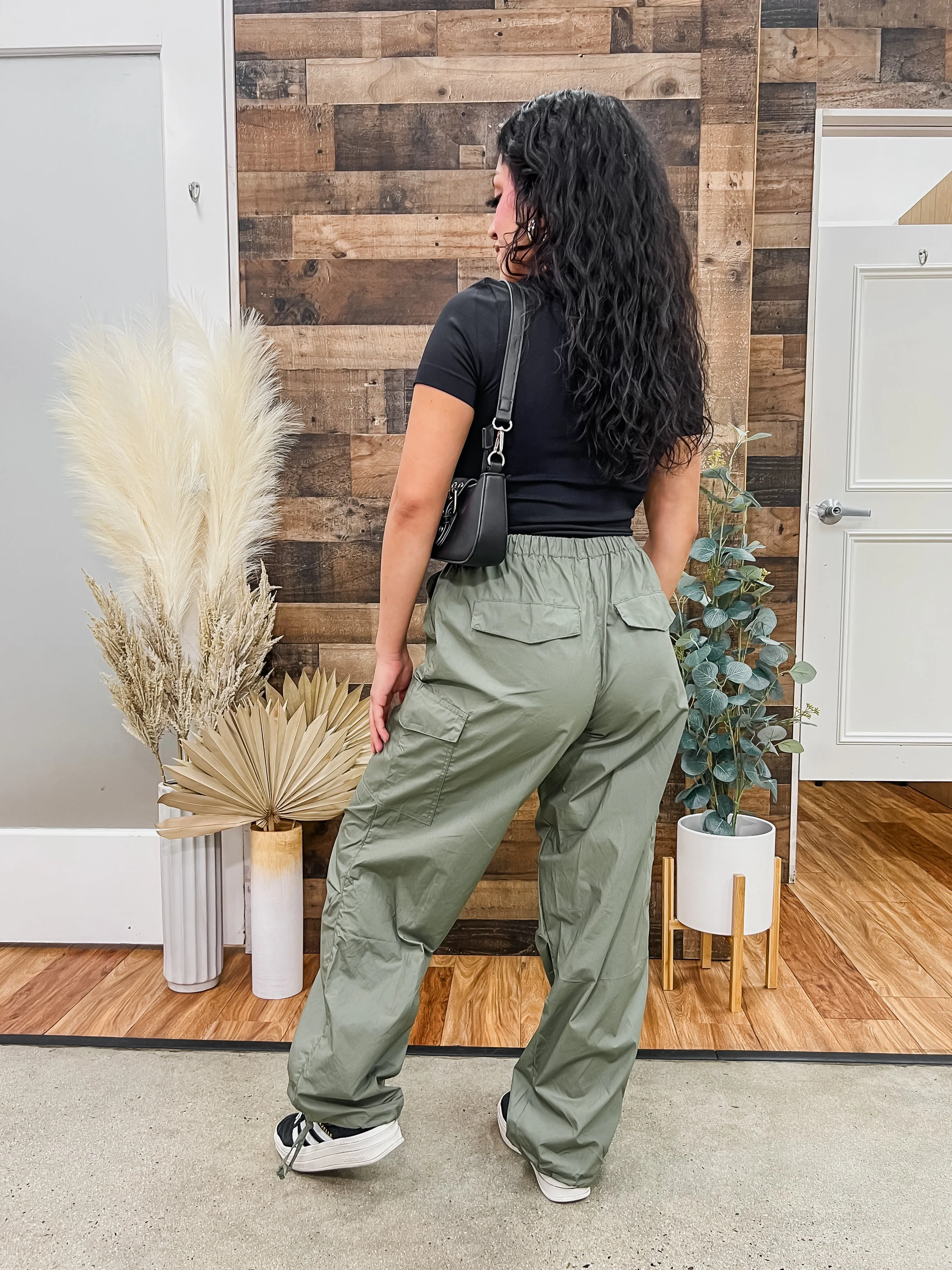 Madison Tie Waist Cargo Pants