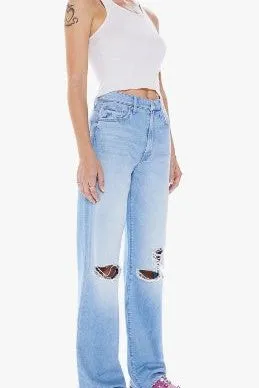 Mother Denim Maven Jean Heel in Ripped Off