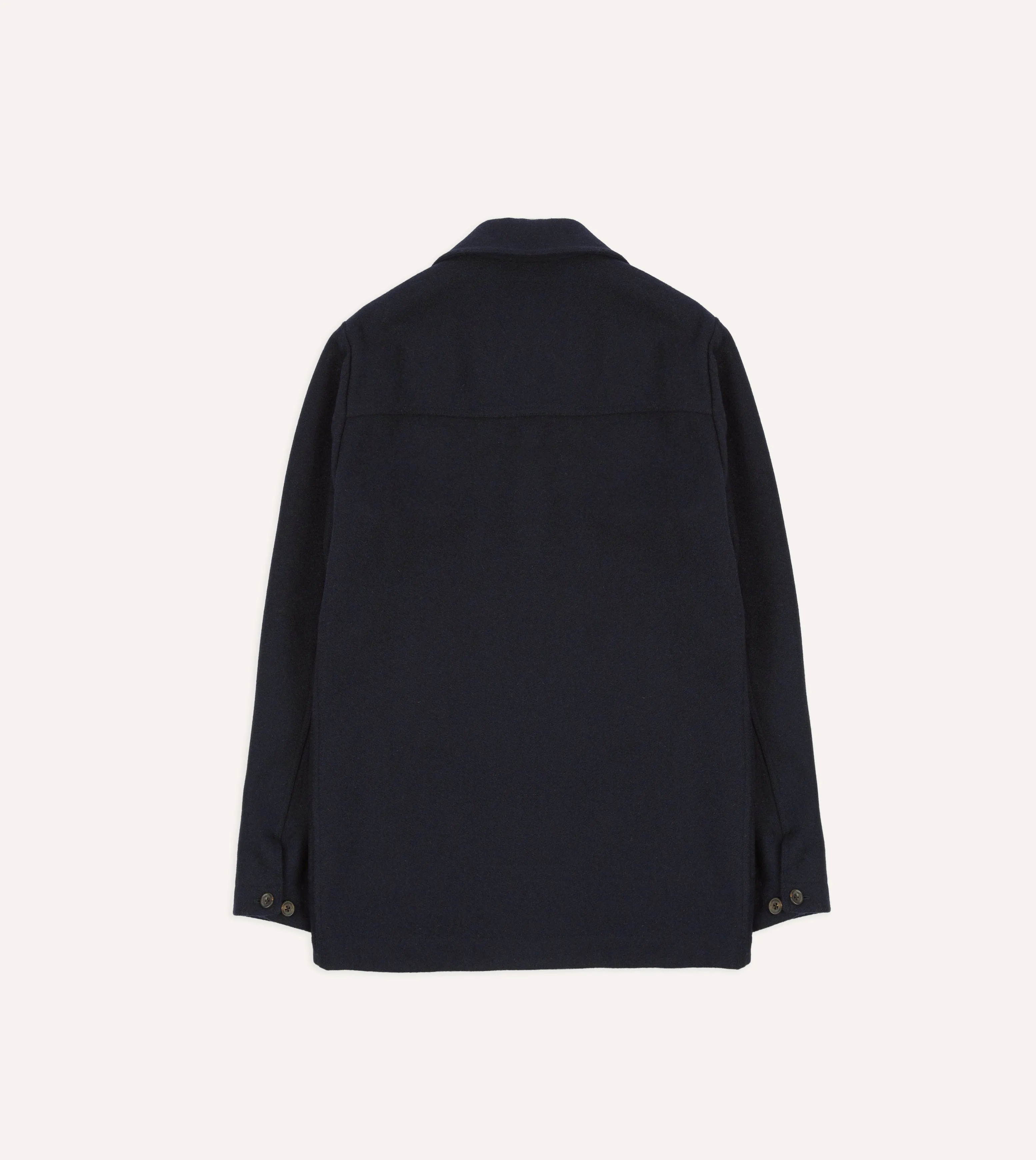 Navy Melton Wool Donkey Jacket