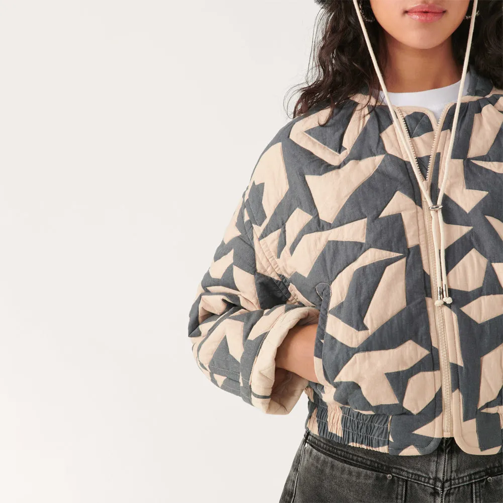 Patchwork Bomber Jacket