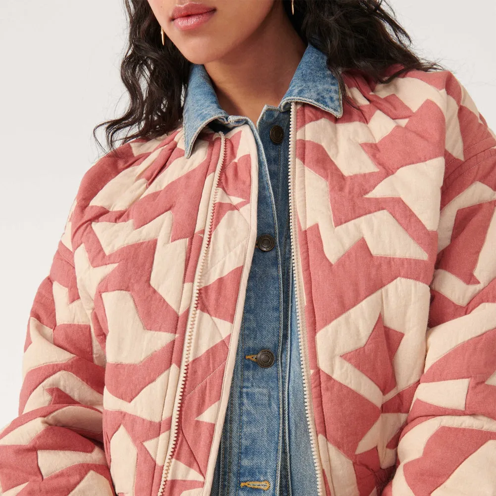 Patchwork Bomber Jacket