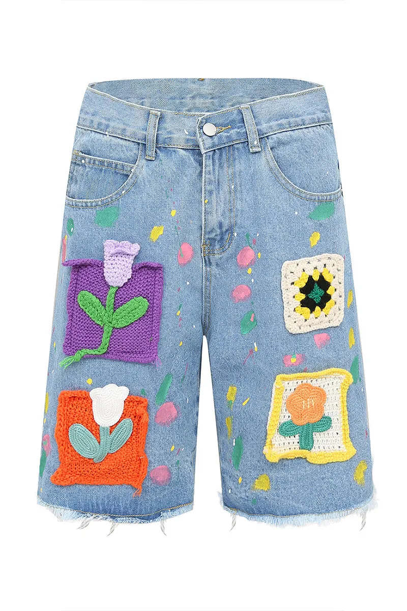 PD272 Vintage Denim Bermuda Shorts