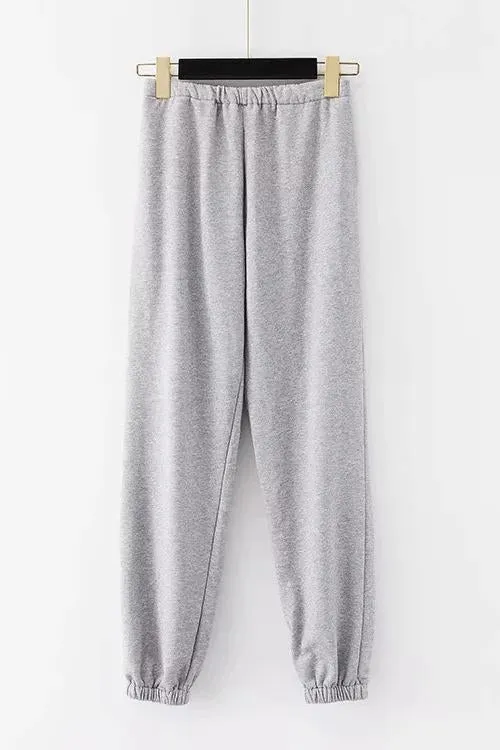 Solid Elastic Joggers