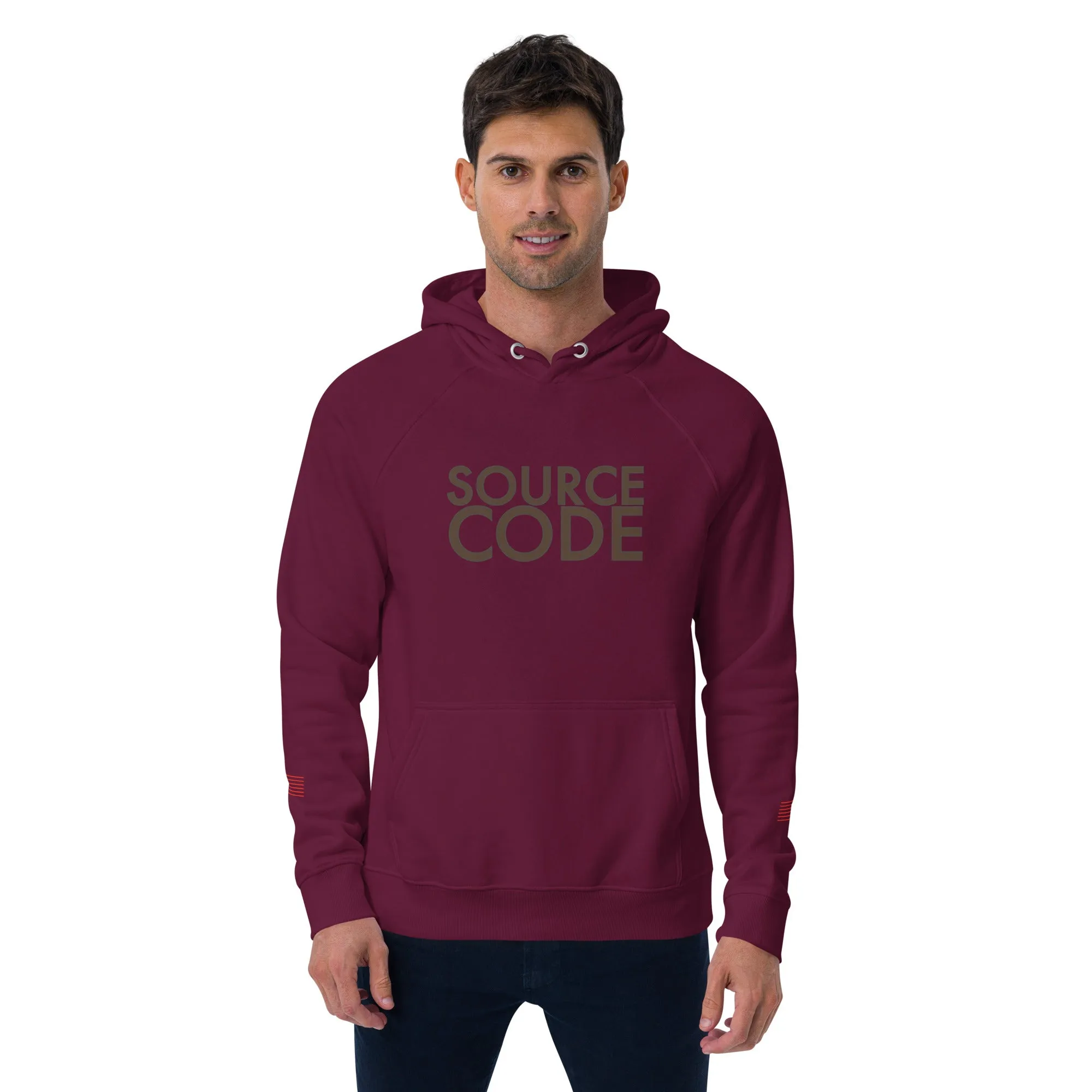 Source Code Perspective Unisex eco raglan hoodie