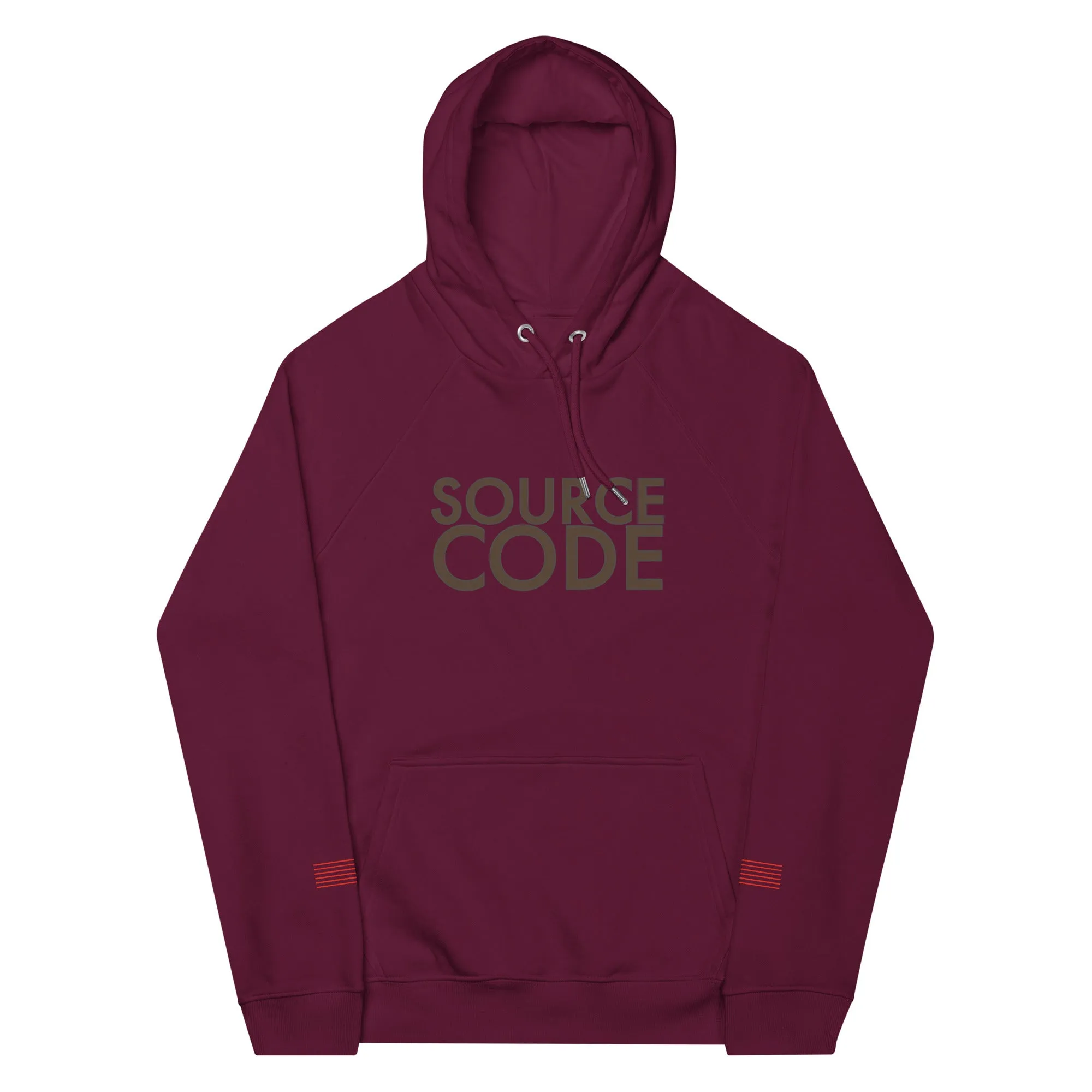 Source Code Perspective Unisex eco raglan hoodie