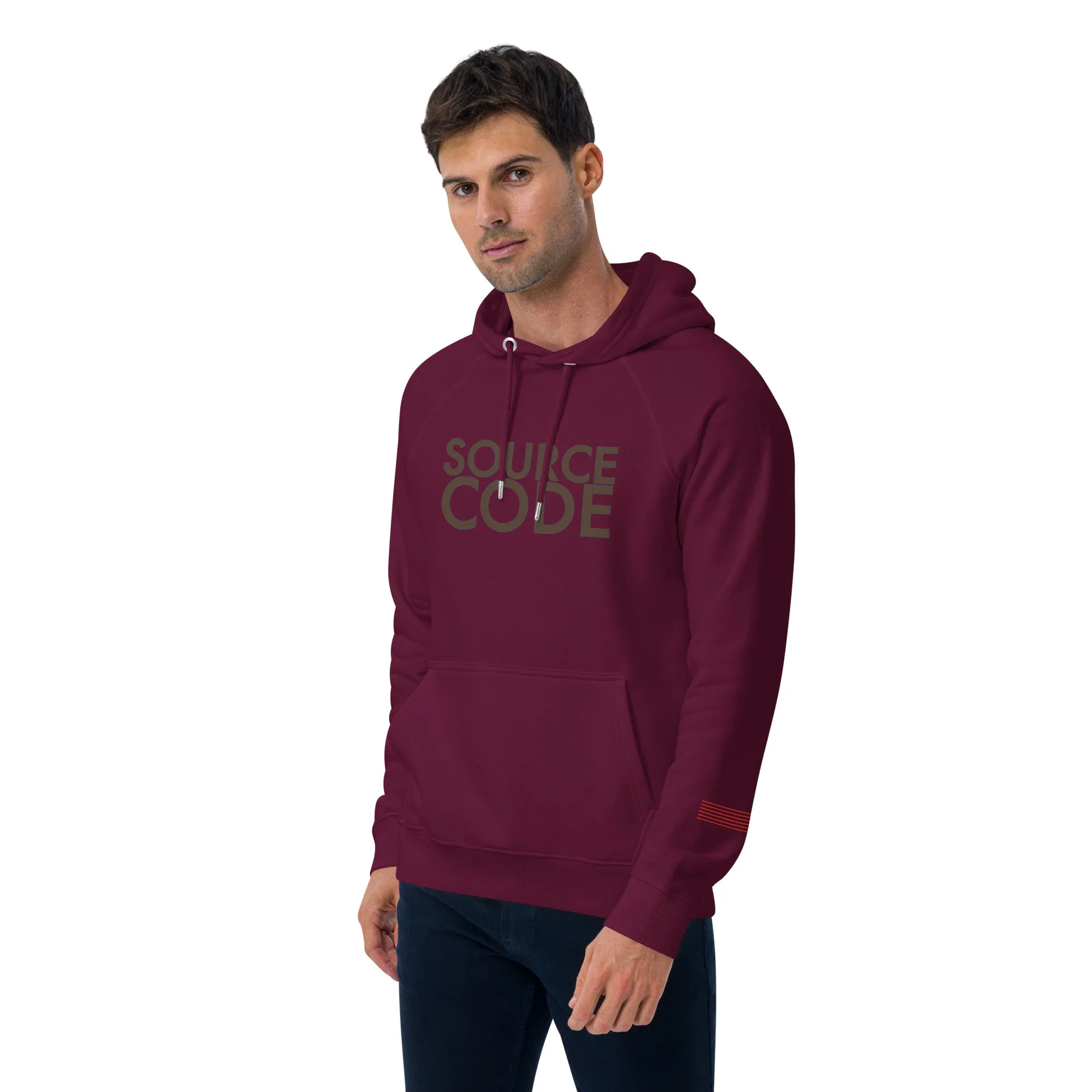 Source Code Perspective Unisex eco raglan hoodie