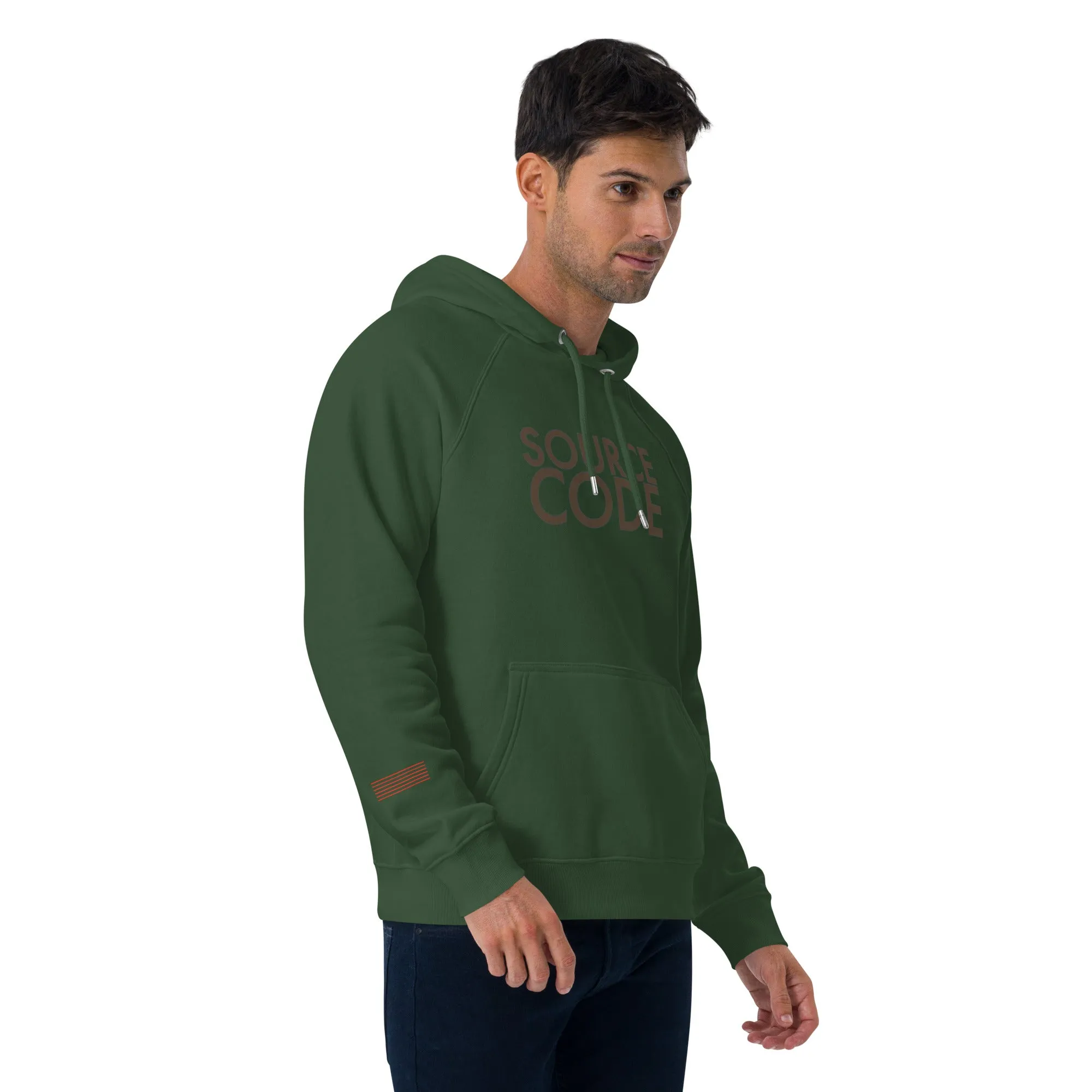 Source Code Perspective Unisex eco raglan hoodie