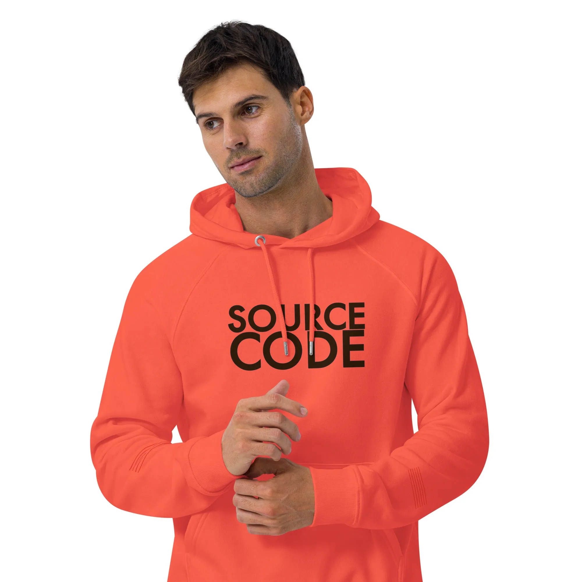 Source Code Perspective Unisex eco raglan hoodie