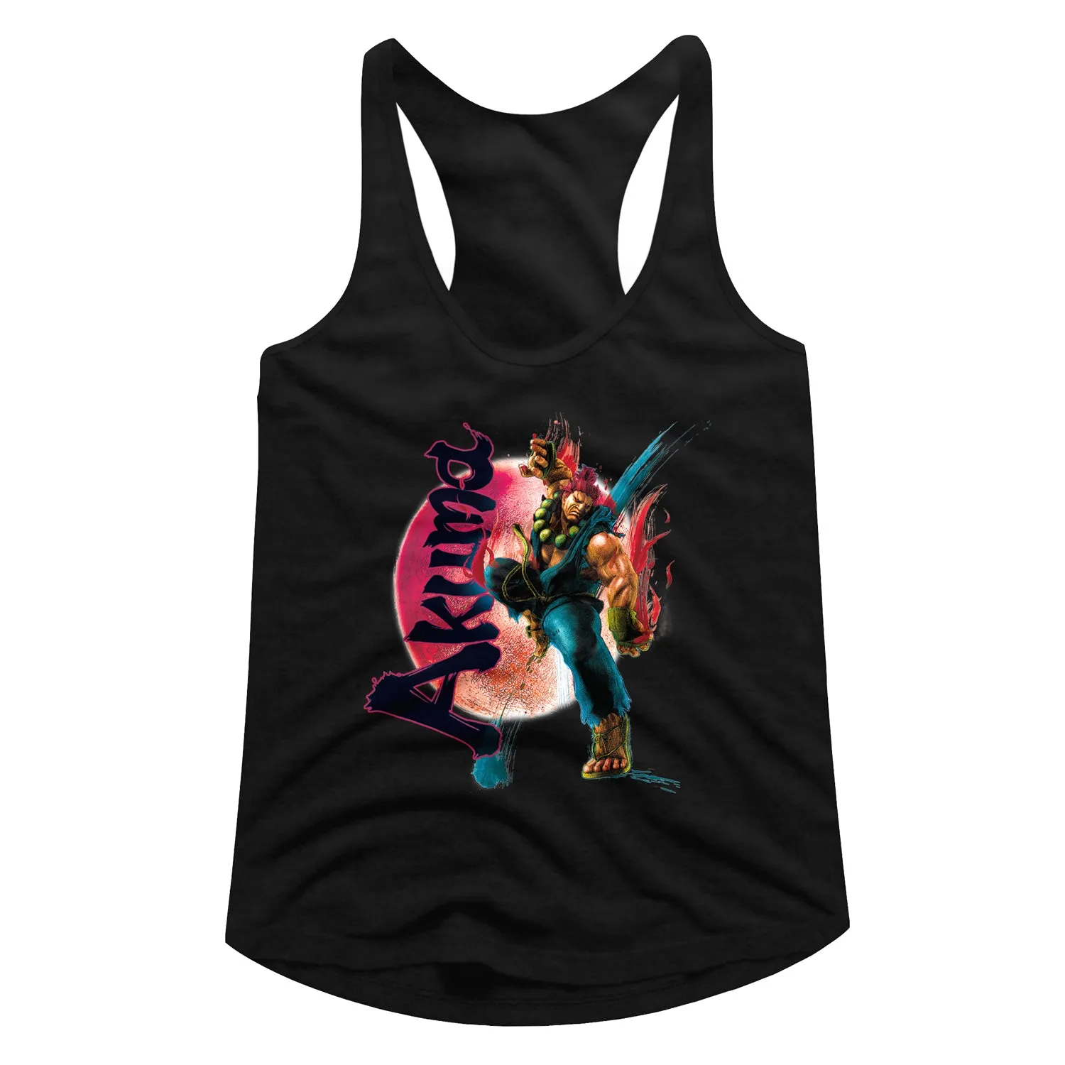 Street Fighter Akuma Women's Racerback