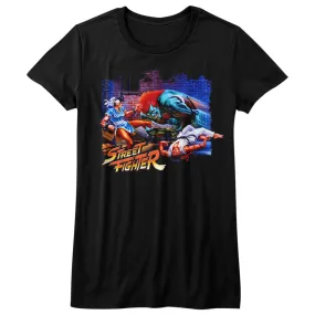 Street Fighter Alley Fight Women's T-Shirt