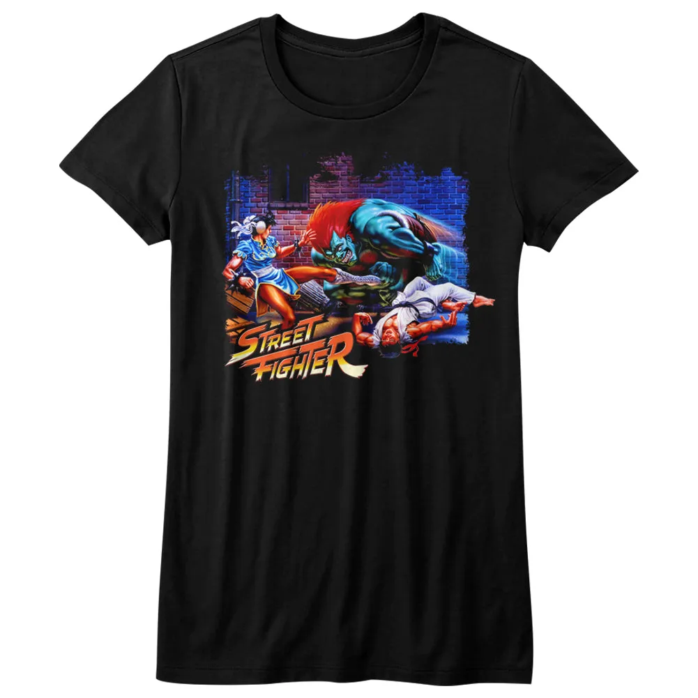 Street Fighter Alley Fight Women's T-Shirt