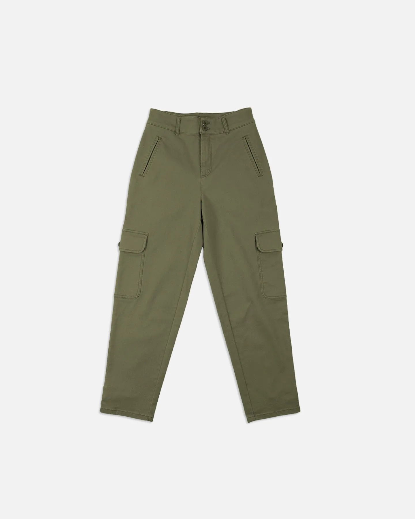 Stretch Cotton Twill Cargo Pants