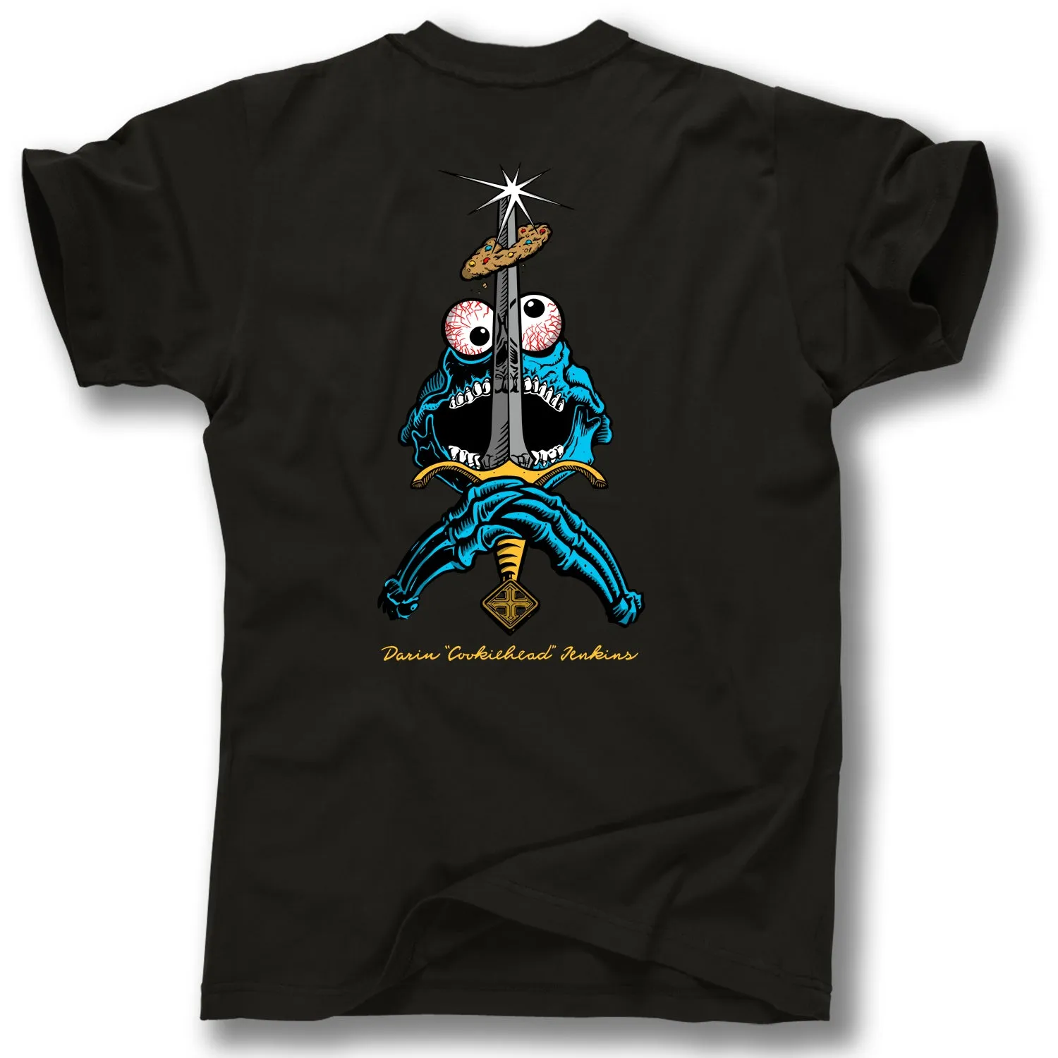 SWORD AND </p>COOKIE SKULL TEE