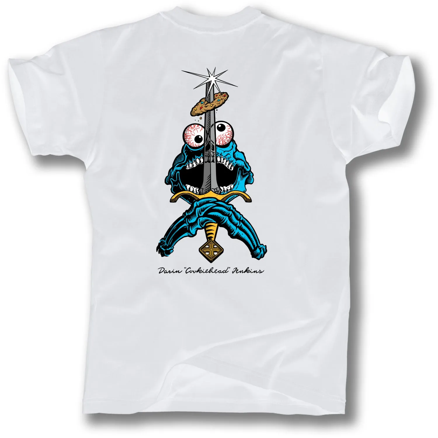 SWORD AND </p>COOKIE SKULL TEE