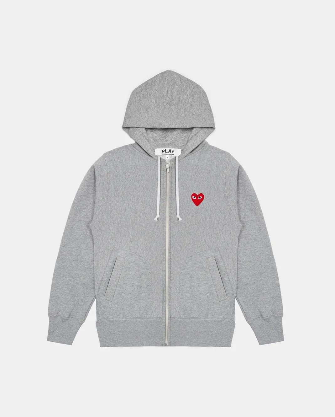 T250 RED HEARTS ON BACK HOODIE / GREY