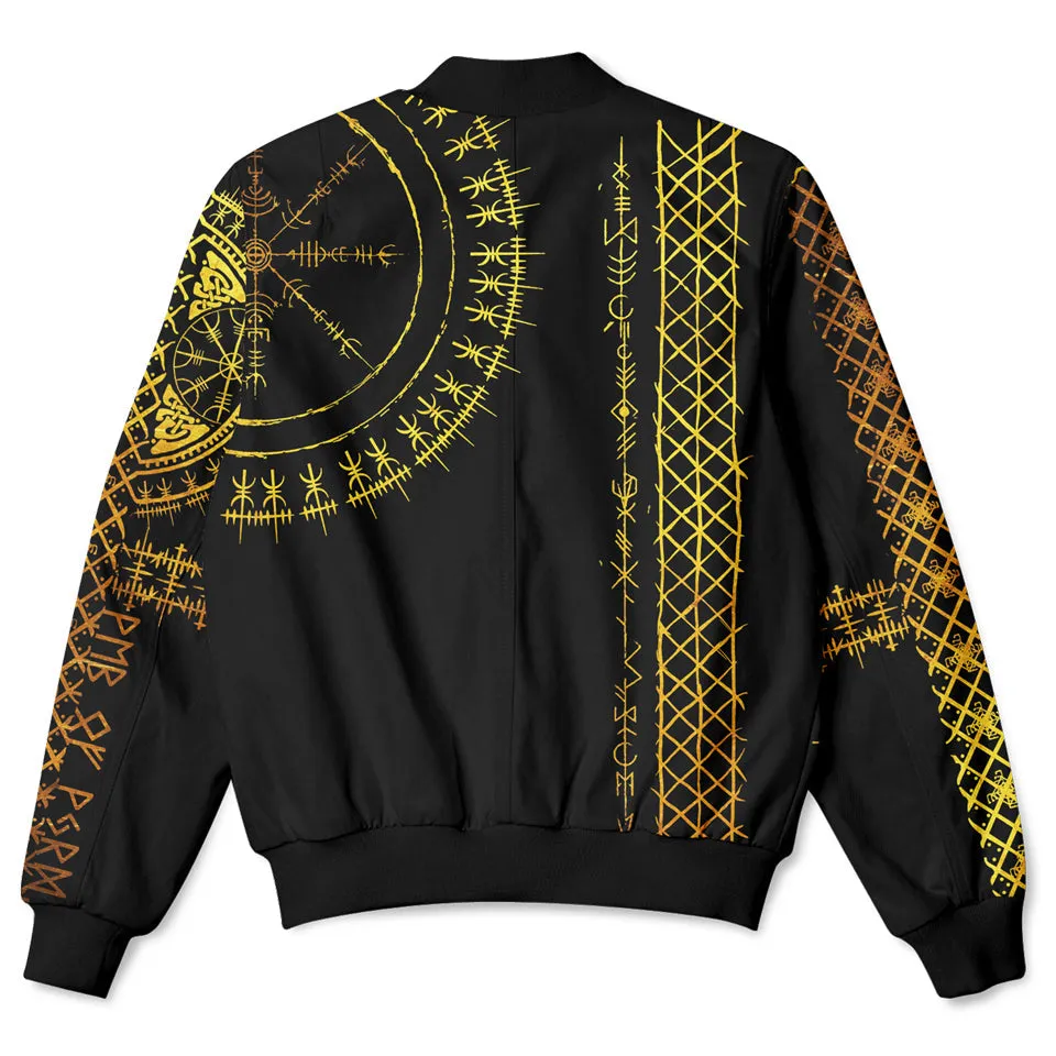 Viking Runes Bomber Jacket