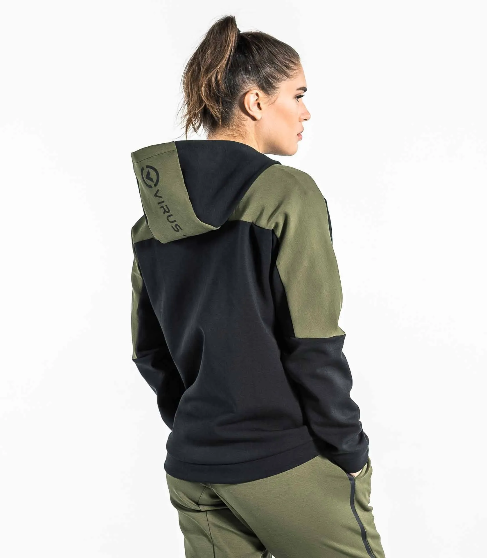 YUKON FULL-ZIP HOODIE - OD|GREEN/BLACK