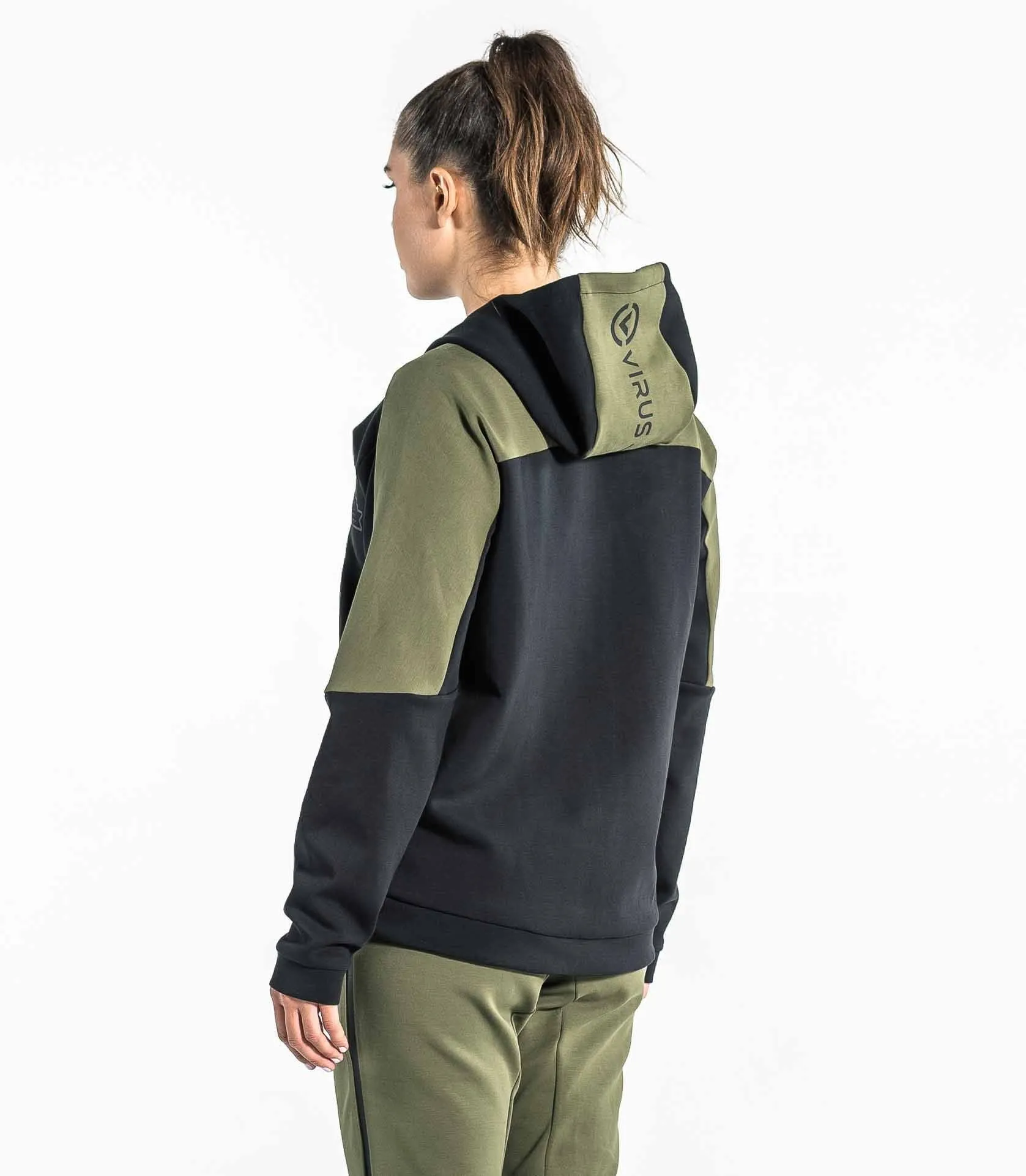 YUKON FULL-ZIP HOODIE - OD|GREEN/BLACK